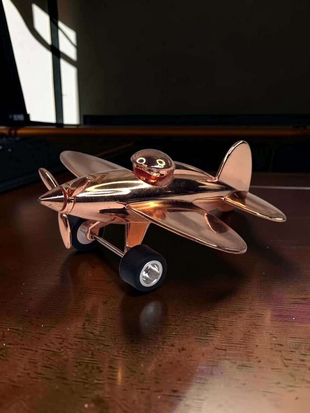 Troika Stop-Over Airplane Paperweight Desk Accessory